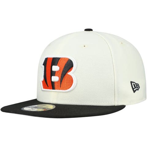 Men's New Era  Cream/Black Cincinnati Bengals Main 59FIFTY Fitted Hat
