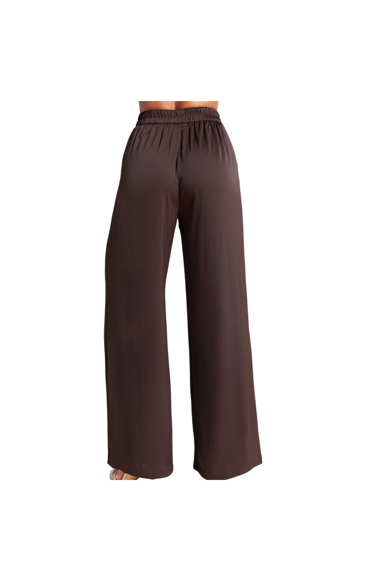 RICHANTEE High Waisted Wide Leg Pants, Alternate, color, Brown