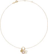 Tory Burch forget me not charm pendent necklace