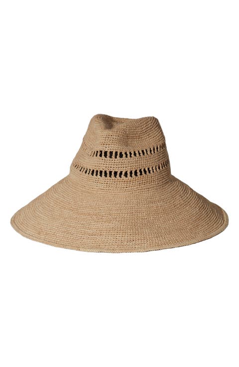 Harlow Open Weave Straw Hat