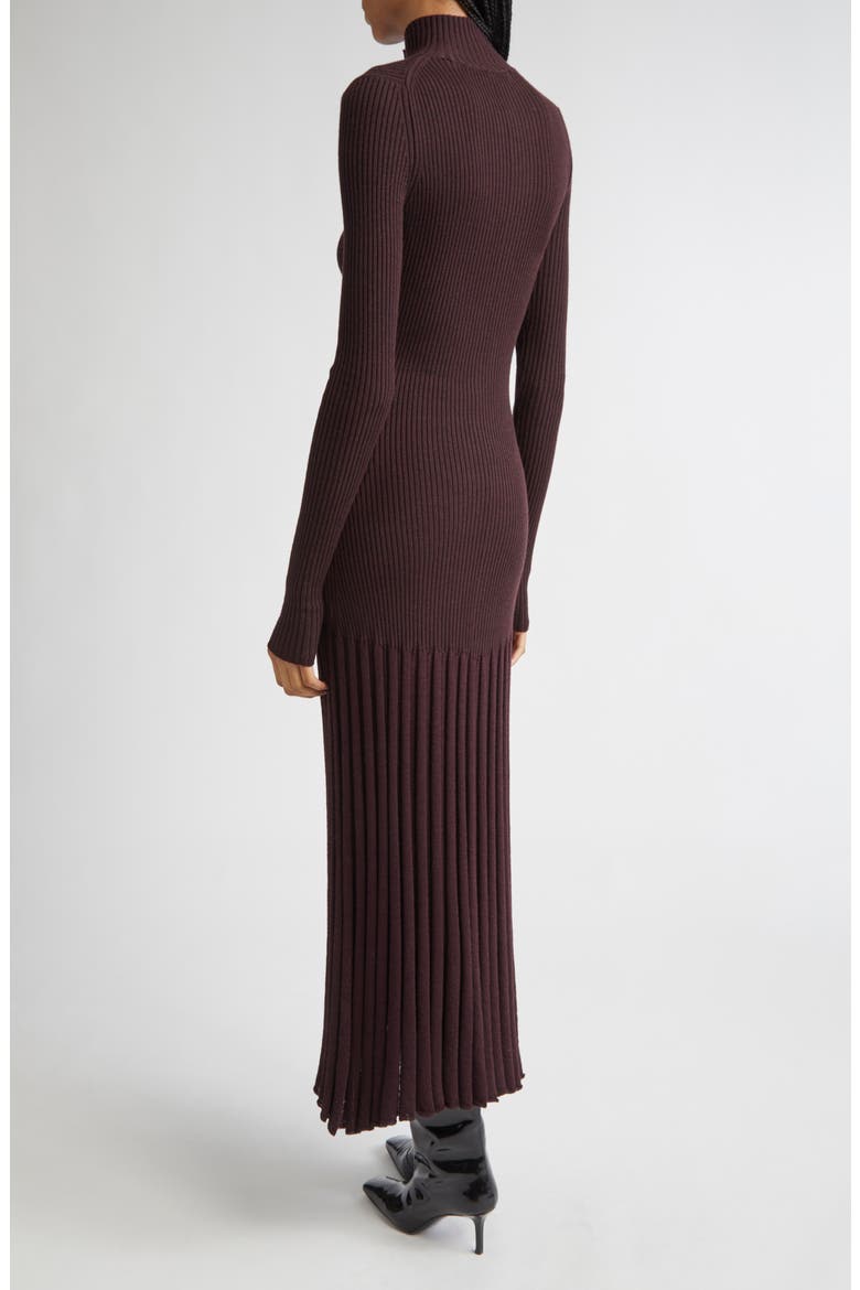 Jada Long Sleeve Sweater Dress, Alternate, color, BURGUNDY