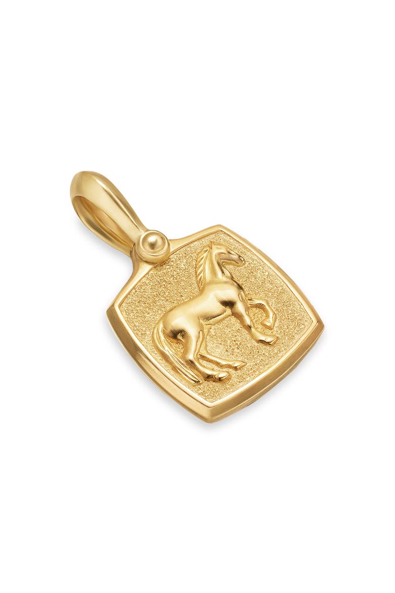 Petrvs Horse Amulet in 18K Yellow Gold, 15.8mm, Main, color, GOLD