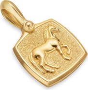 David Yurman Petrvs Horse Amulet in 18K Yellow Gold, 15.8mm