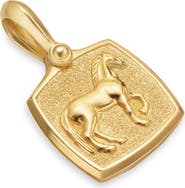 David Yurman Petrvs Horse Amulet in 18K Yellow Gold, 15.8mm