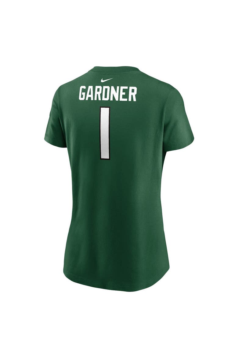 Women's Nike Sauce Gardner Green New York Jets Player Name & Number T-Shirt, Alternate, color, Green