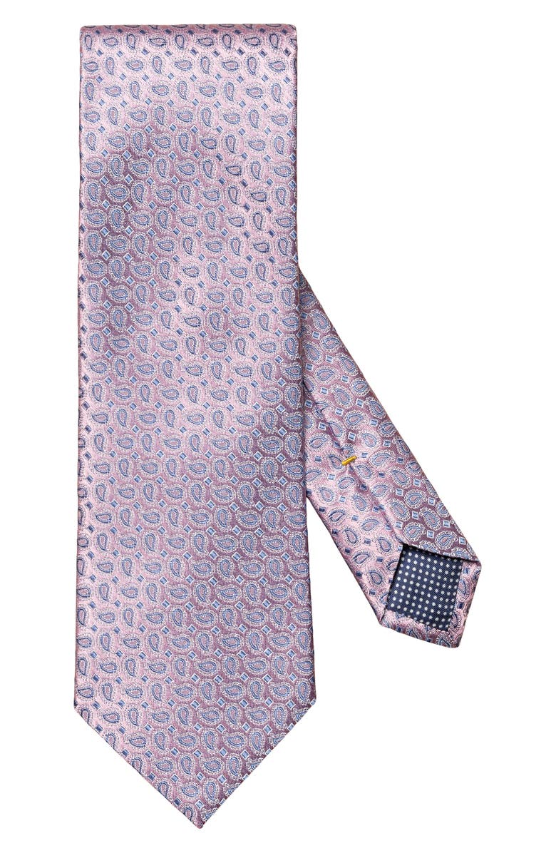 Eton Micropaisley Silk Tie, Main, color,