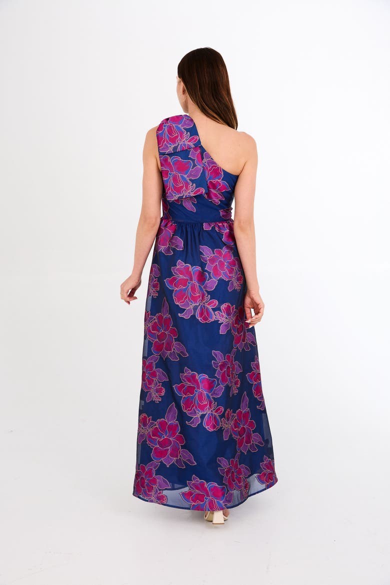 Caroline Gown, Alternate, color, Fuchsia Navy