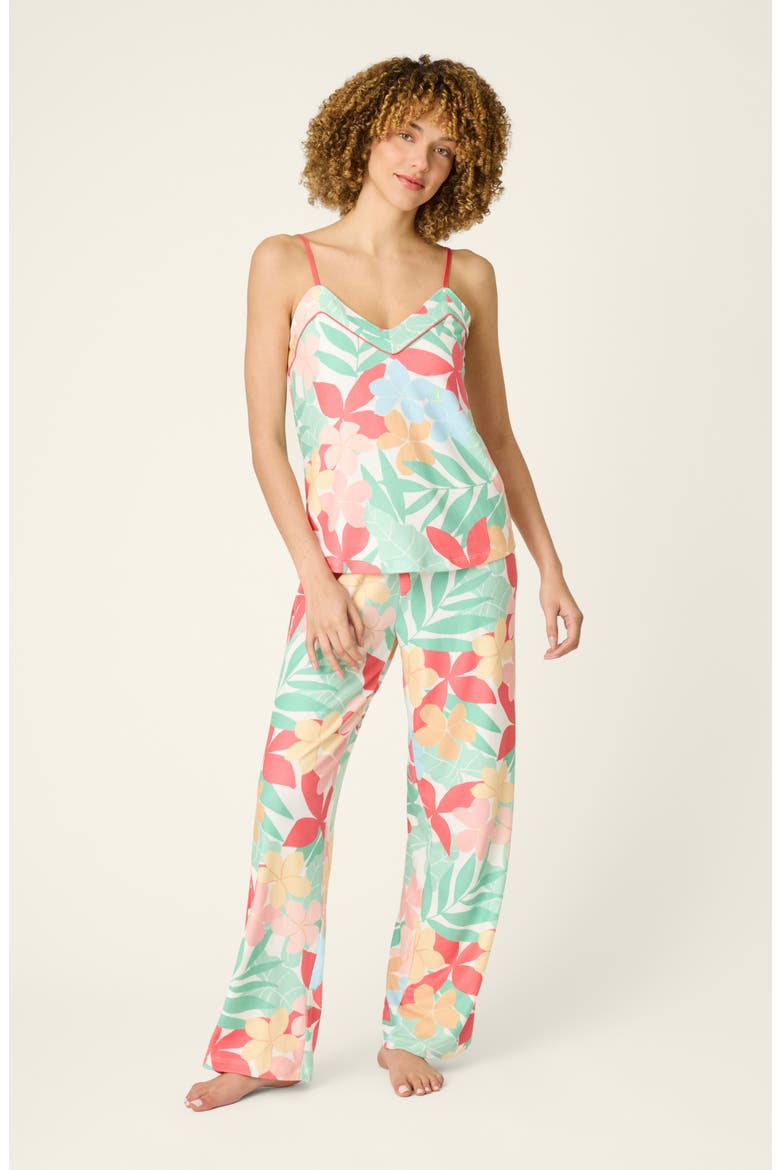 The Coastal Club Jersey Camisole, Alternate, color, GREEN MULTI