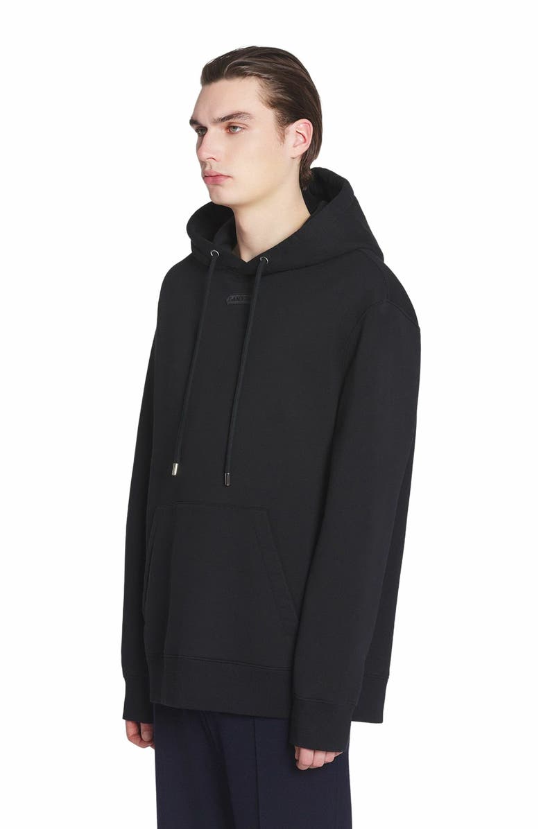 Lanvin Detail Loose-fitting Hoodie, Main, color, Black