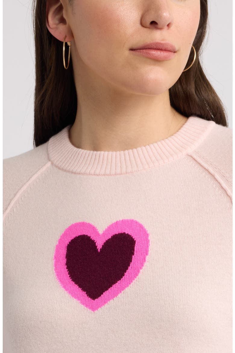 Wool & Cashmere Heart Intarsia Sweater, Alternate, color, PINK LAYERED HEART