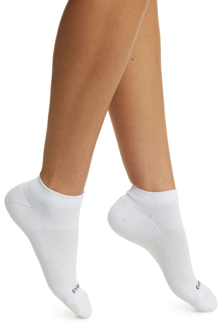 Ankle Compression Socks, Main, color, WHITE