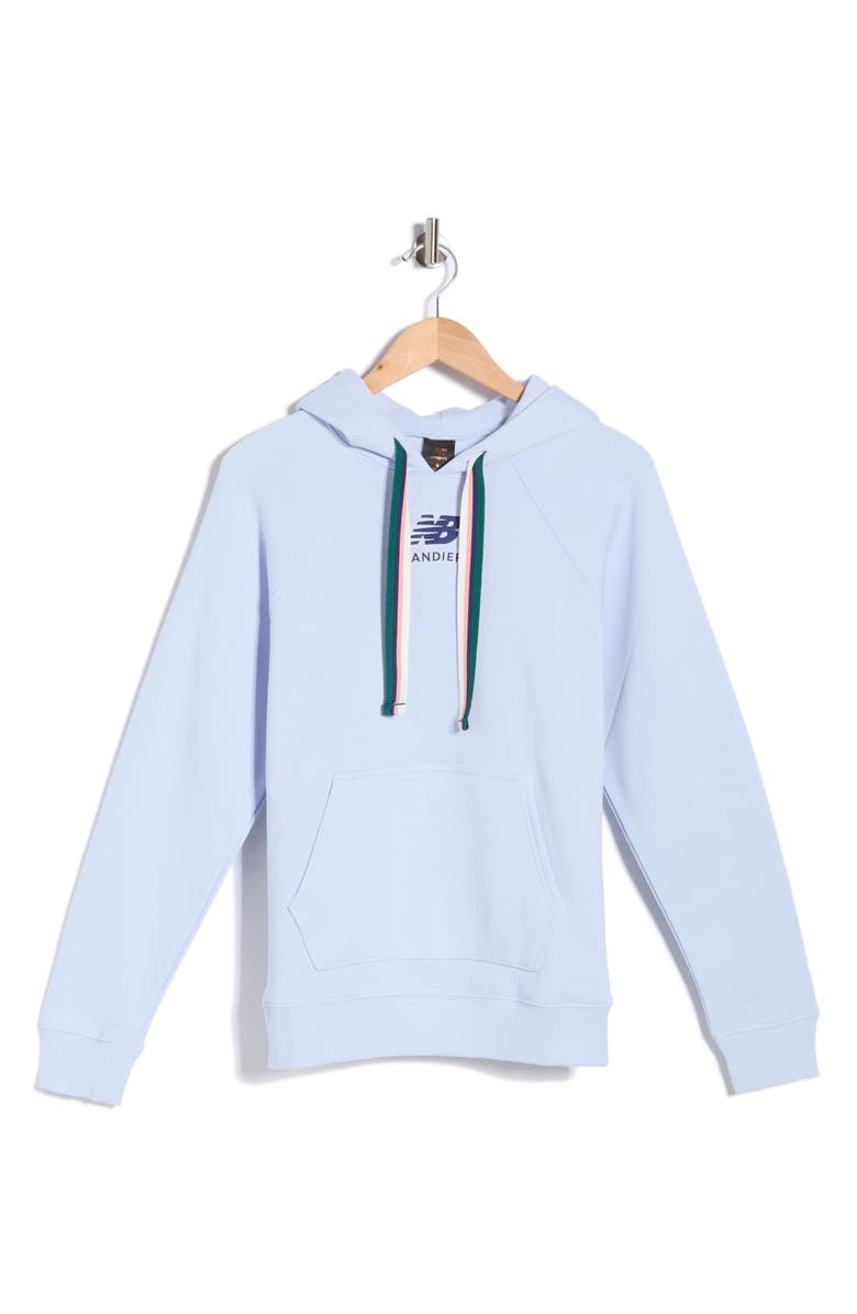 New Balance Bandier Fleece Graphic Hoodie, Main, color, Blue