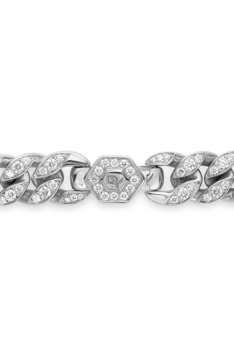 David Yurman Curb Chain Bracelet in Sterling Silver with Diamonds, Alternate, color, Sterling Silver/ Diamond