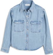 Madewell Airy Denim Relaxed Shirt Jacket