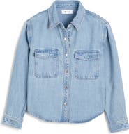 Madewell Airy Denim Relaxed Shirt Jacket