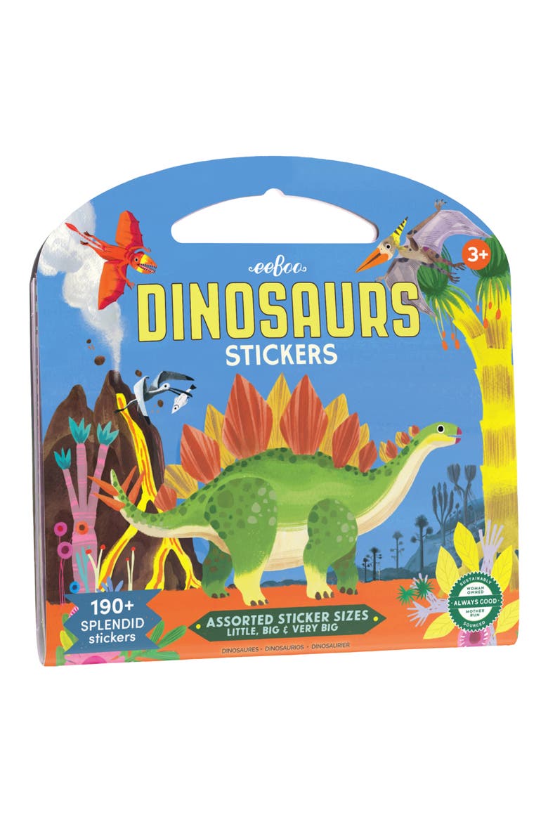 Shiny Dinosaur Sticker Pack, Main, color, NO COLOR
