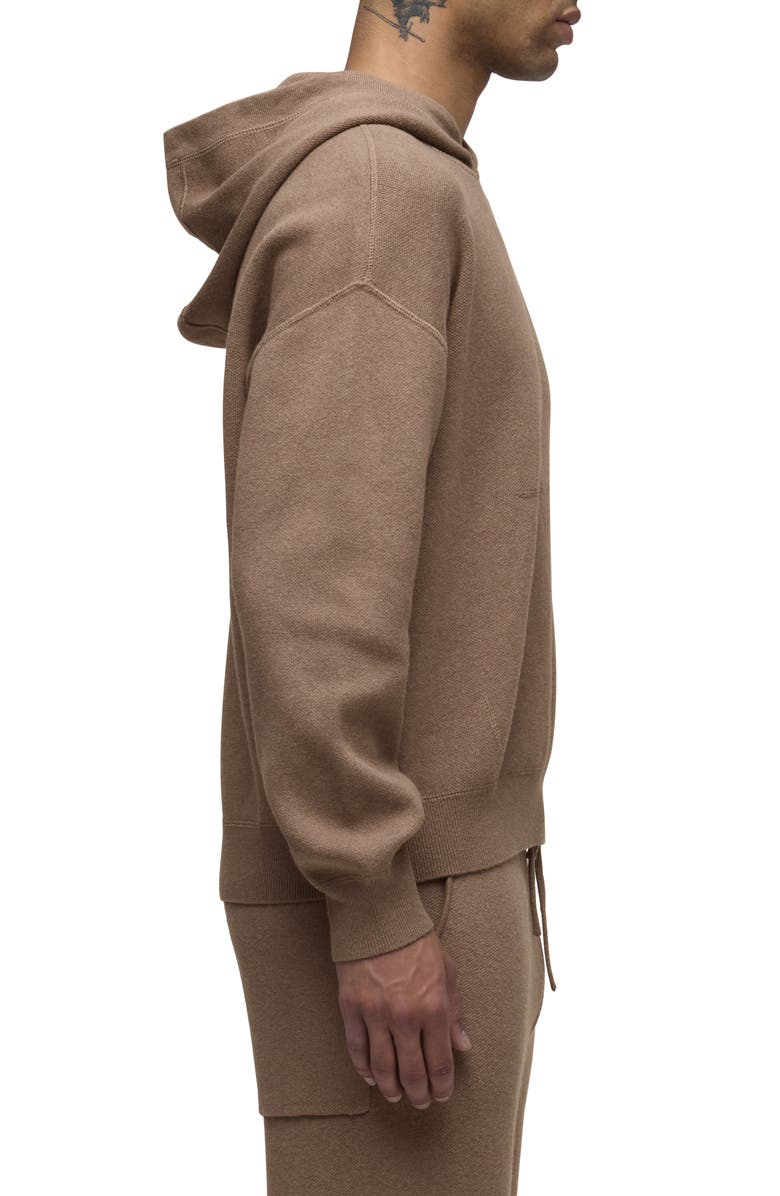 Hudson Jeans Cotton & Cashmere Double Knit Hoodie, Alternate, color, Taupe