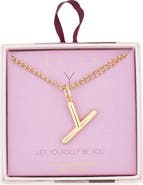 Leith Lowercase Initial Bubble Pendant Necklace