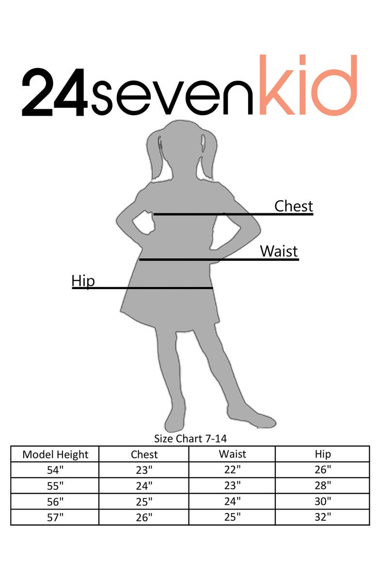 24sevenKid Green Ruffle Spaghetti Strap Maxi Dress, Alternate, color, Orange Multi