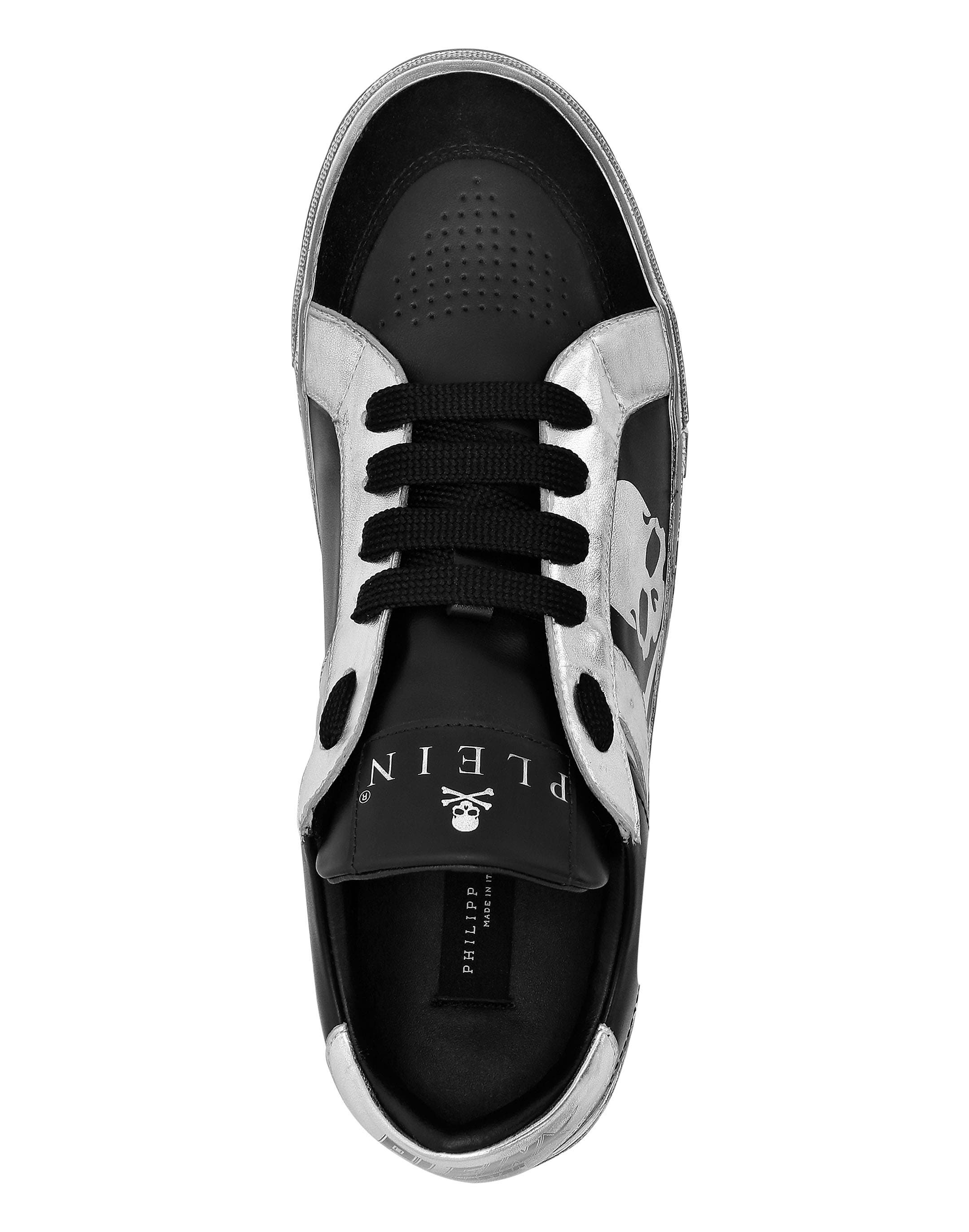 Low-Top Sneakers Retrokickz Unisex, Alternate, color, black/silver