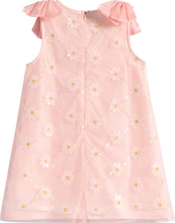 Kids' Sequin Daisy Mesh Dress