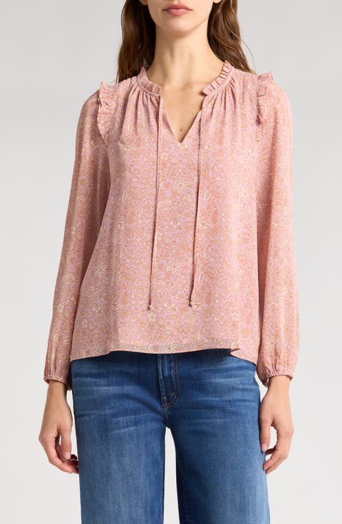 Ruffle Long Sleeve Top