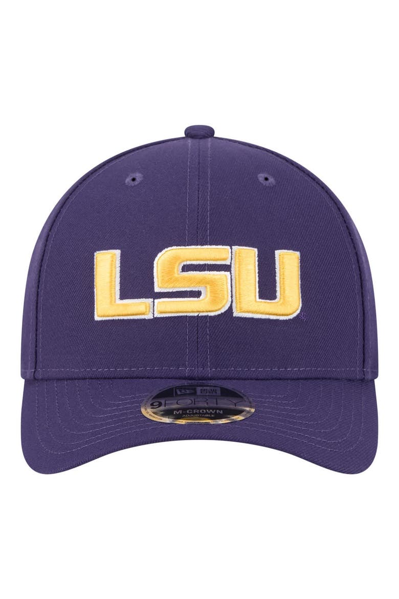 Men's New Era Purple LSU Tigers Team Collective 9FORTY M-Crown Adjustable Hat, Alternate, color, Purple