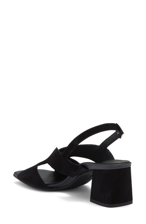 Paul Green Verona Slingback Sandal In Black Suede