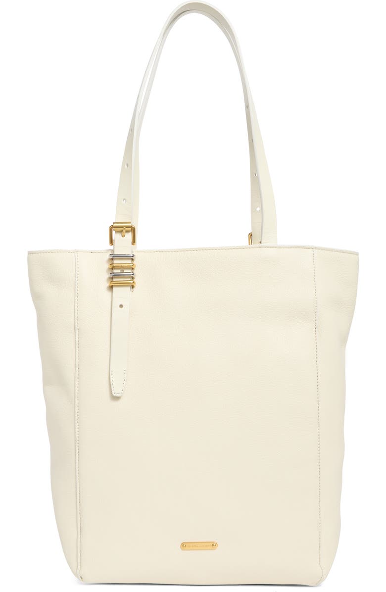 Rebecca Minkoff Buckle Up Tote Bag, Alternate, color, Porcelain