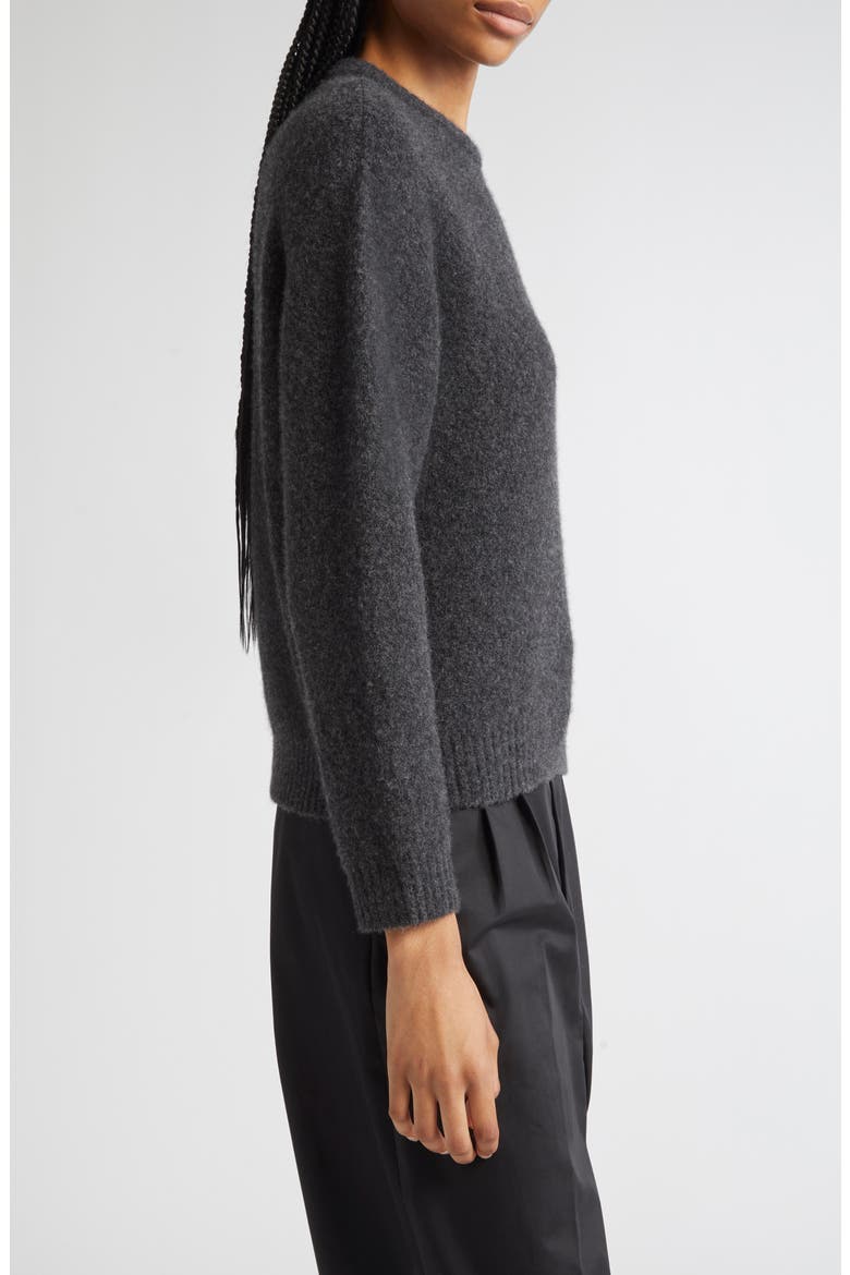 London Stretch Cashmere & Silk Sweater, Alternate, color, DARK GREY