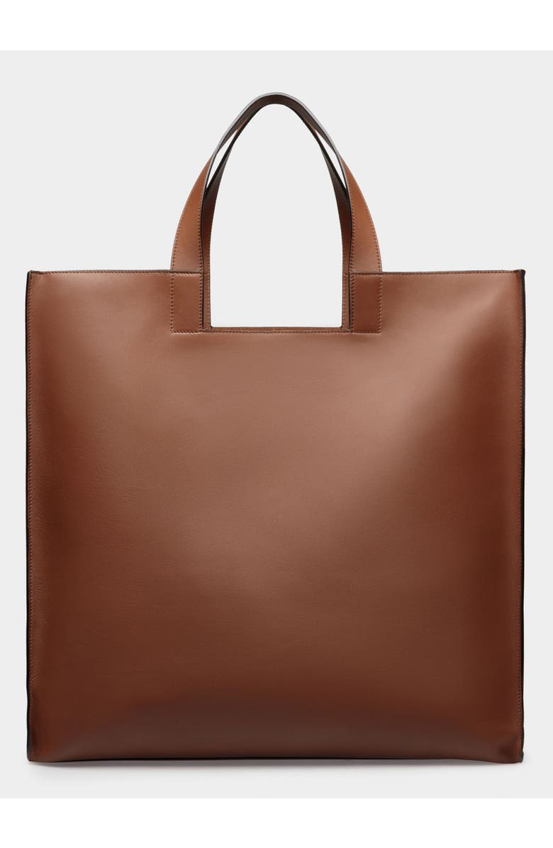 Bally Easy Bally Tote In Leather, Alternate, color, Brown