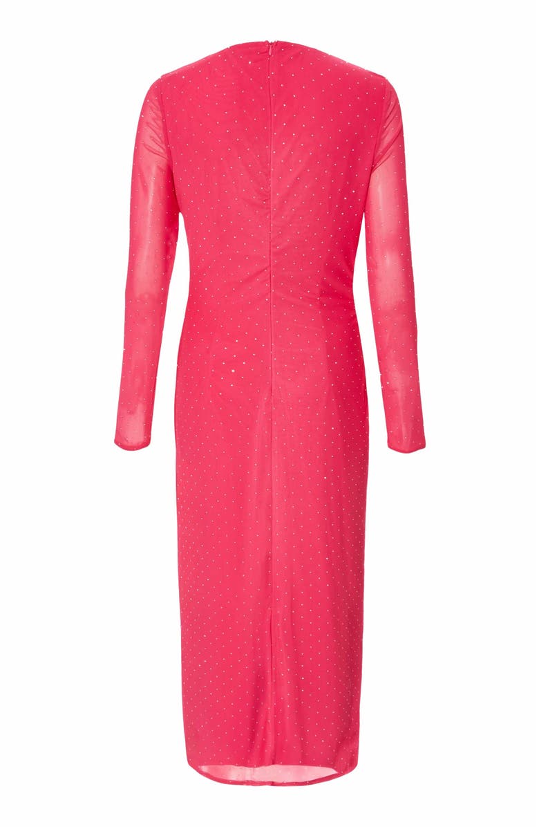 QUIZ Mesh Hotfix Maxi Dress, Alternate, color, 