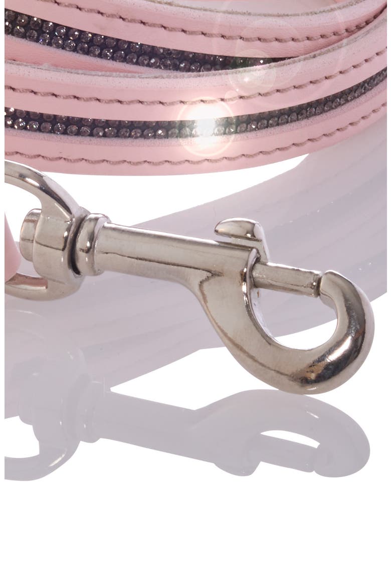 Roxy Crystal Bling Pet Leash, Alternate, color, BLUSH