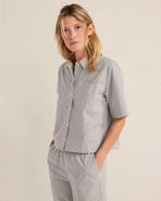 Haven Well Within Organic Cotton Poplin Gingham Pajama Top