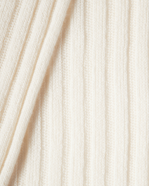 Monticelli Cashmere Pure Cashmere Plush-ribbed Scarf In White