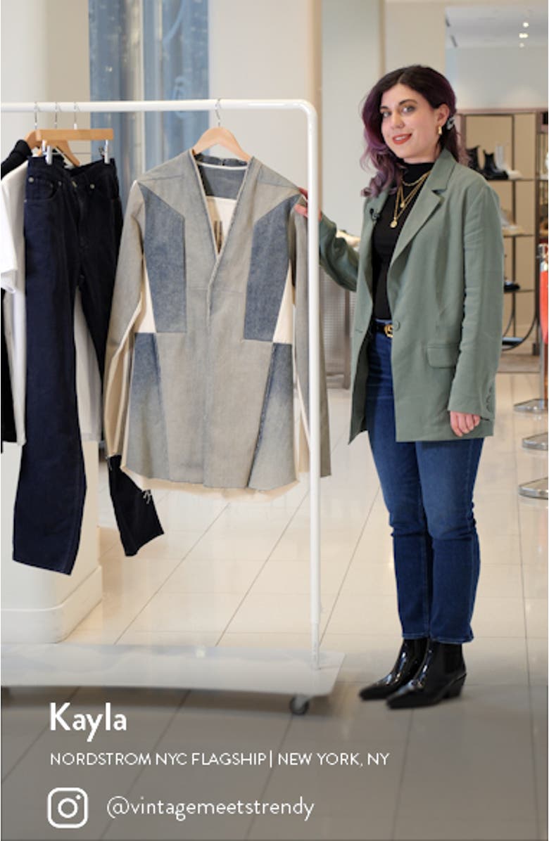 Fogachine Larry Patchwork Denim Shirt, sales video thumbnail