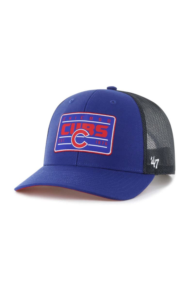 '47 Men's '47 Royal Chicago Cubs Hardline Trucker Adjustable Hat, Main, color, Royal