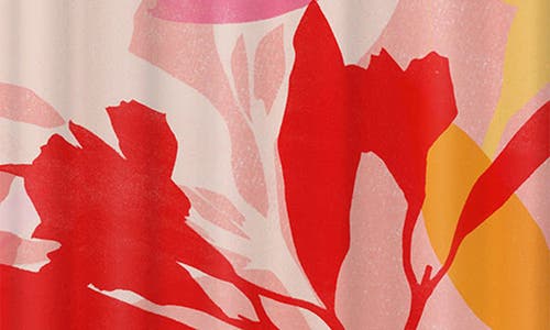 Deny Designs Cat And Moon Shower Curtain In Pink