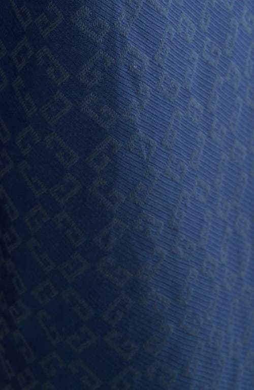 Givenchy Monogram 72 Jacquard Denim Bermuda Shorts In Grey/blue