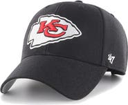 '47 Men's '47 Black Kansas City Chiefs MVP Adjustable Hat
