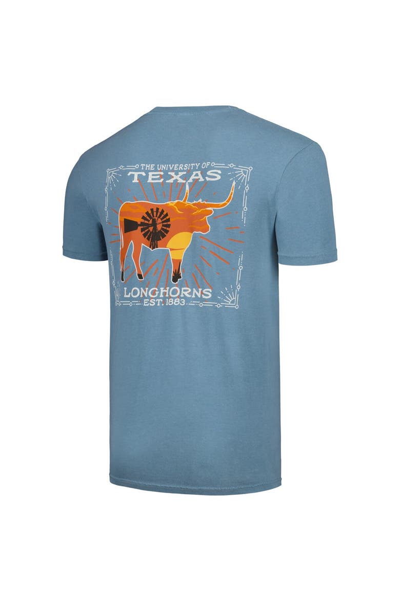 Men's Light Blue Texas Longhorns State Scenery Comfort Colors T-Shirt, Alternate, color, Light Blue