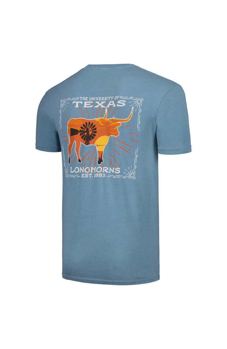 IMAGE ONE Men's Light Blue Texas Longhorns State Scenery Comfort Colors T-Shirt, Alternate, color, Light Blue