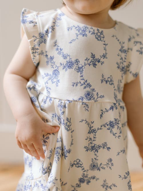 Colored Organics Organic Cotton Tilly Tiered Dress In Brown