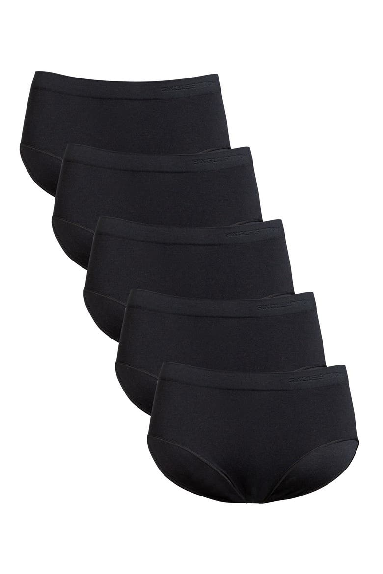 Seamless Modal Blend Brief 5-Pack, Main, color, Black