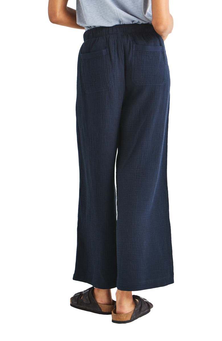 Splendid Kit Gauze Palazzo Pants, Alternate, color, Navy