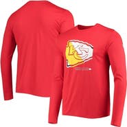 New Era Men's New Era Red Kansas City Chiefs Combine Authentic Sections Long Sleeve T-Shirt