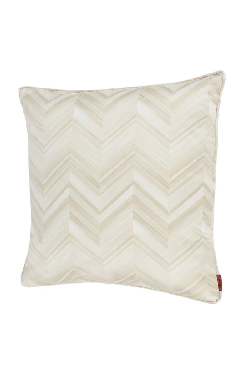 Missoni Home Layers 40x40 Cm Cotton Sateen Chevron Cushion, Alternate, color, White