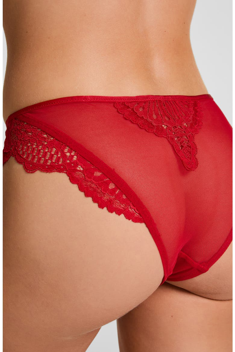 Whitney Brazilian Lace Panties, Alternate, color, CHILI PEPPER