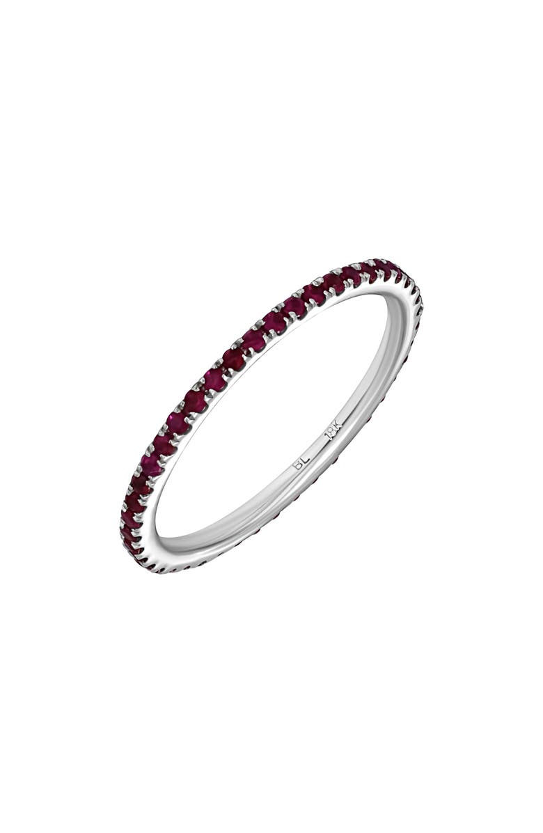 Bony Levy El Mar Ruby Eternity Ring, Main, color, 18Kw White Gold