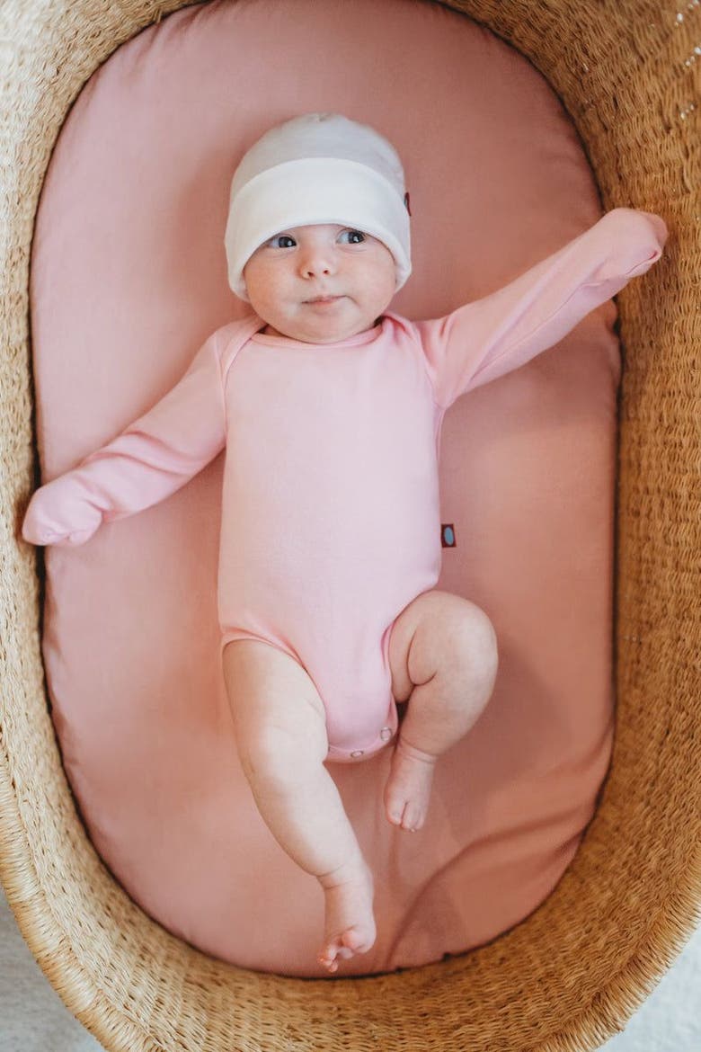 Baby Unisex Super-Soft Organic 100% Cotton Long Sleeve Bodysuit, Alternate, color, Smurf